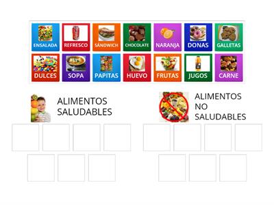 CATEGORÍAS DE ALIMENTOS Maestra Paola Cano Niño Artillero