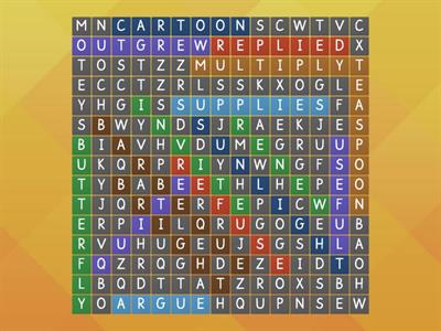 Long U & Long I Wordsearch