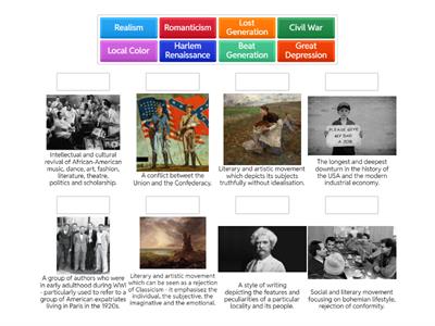 American Literature key words