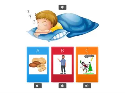 Barton book 1: Rhyming words (no letters- sounds only)