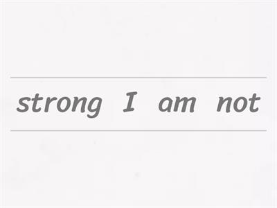 To be easy sentence unjumble