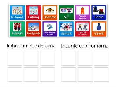Imbracaminte si jocuri de iarna