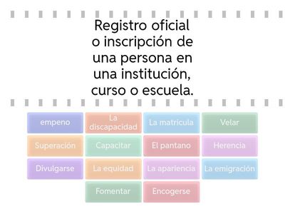 AP - Parte 2 Vocabulario
