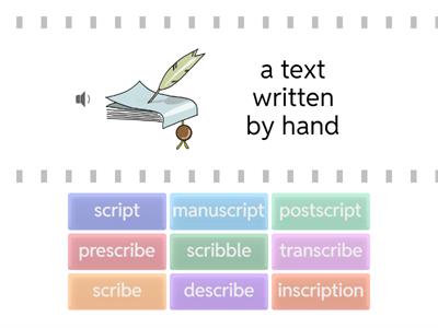  Root scrib/script Matching