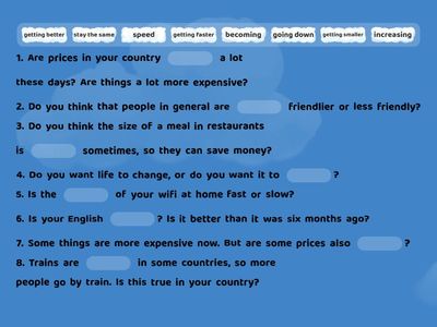 SO A2+ (3rd ed.) Unit 8A. Changes.