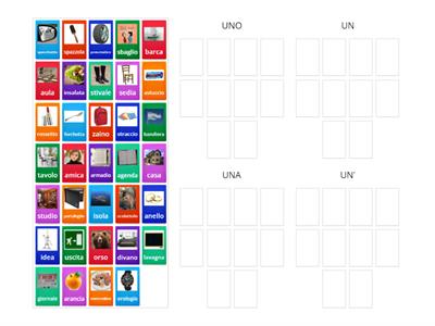 Un - uno -un' -una