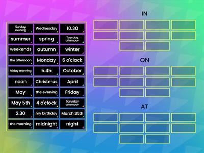 Prepositions of time Лапицкая 4