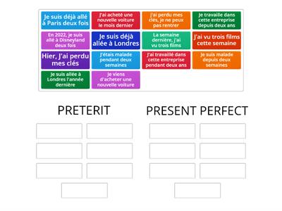 PRETERIT ou PRESENT PERFECT