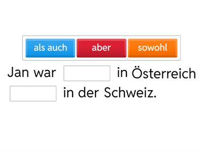 Doppelte Konjunktionen. DaF B1/B2