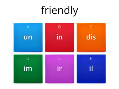 1B Negative prefixes