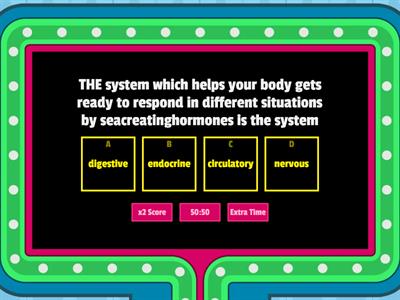 circulatory and endocrine system