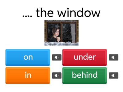 in/ on/ under/ behind -2nd GRADE
