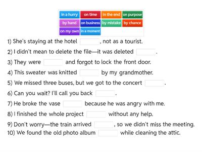 Speak out Interm Fixed Expressions