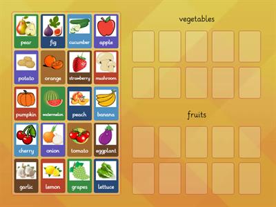 fruits and vegetables