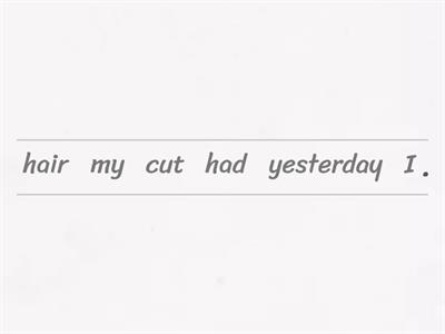 Causative verbs sentence formation