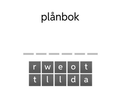 Engelska- Stava ordet