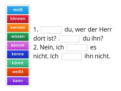 Kennen, können, wissen 2