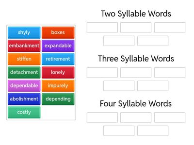 Sort By Syllable Count