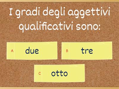  VERIFICA AGGETTIVI QUALIFICATIVI 4^B