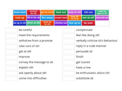 phrasal verbs-revision