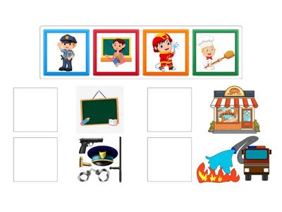 “Clasificación de herramientas y profesiones”