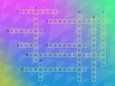 Cup Design Crossword