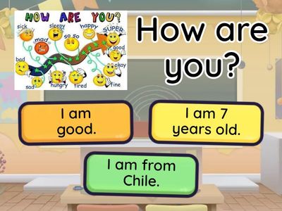 Choose the best answer... (Introduce yourself)