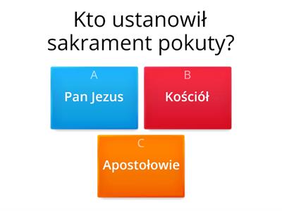 test o sakramencie pokuty 