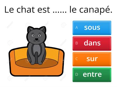 Les prépositions de lieu