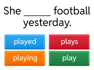 Past Simple Tense Quiz