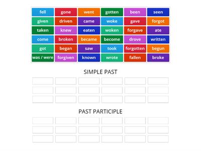 IRREGULAR VERBS