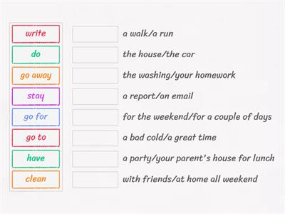 Weekend Activities (F2F Elementary)