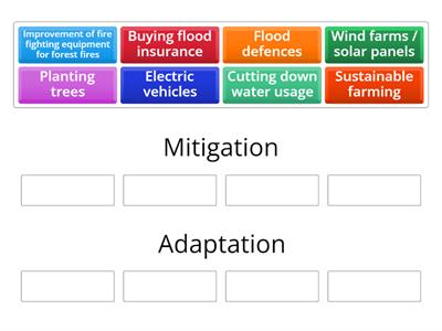 Mitigation or Adaptation?