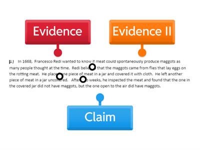 Identify the Claim, Evidence, and Reasoning