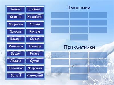 Де прикметник? Де іменник?