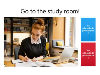 Y8 Classroom commands l'imperatif TU form