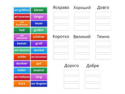 ступені порівняння німецька мова