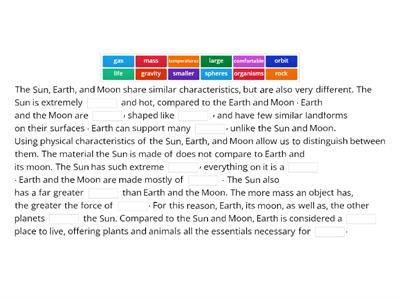 Earth, Sun, and Moon