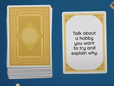 Hobby Speaking Card Game