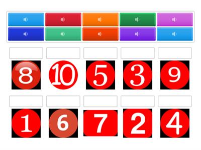 Numbers 1- 10 French