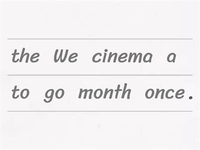 B1 GE Grammar (order)