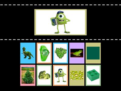 GREEN COLOR - find the match 