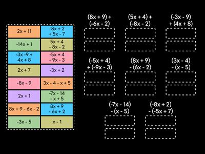 Simplify Linear Expressions