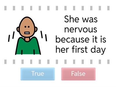 Simple comprehension - true or false (first day)