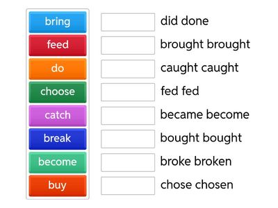 Together 6 irregular verbs