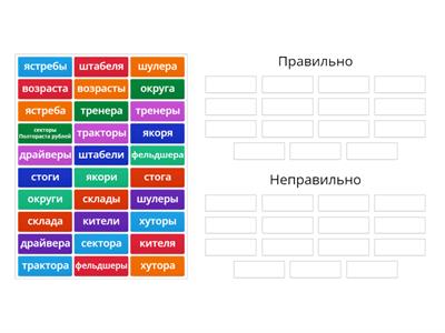 Морфологические нормы ЕГЭ. Существительные
