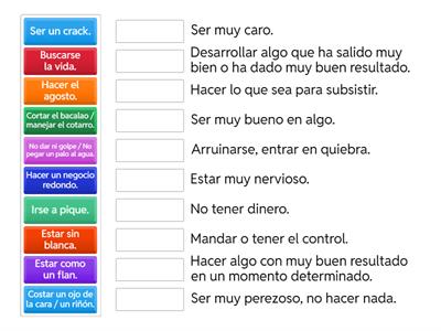 Expresiones II. DELE C1