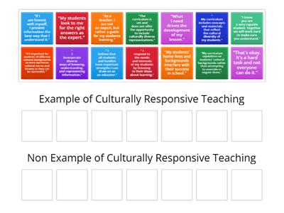 Culturally Responsive Teaching Sort