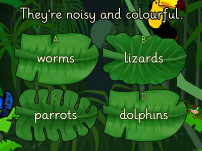 Open Up 3 Unit 1 animals descriptions quiz