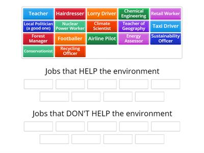 Careers and the Environment